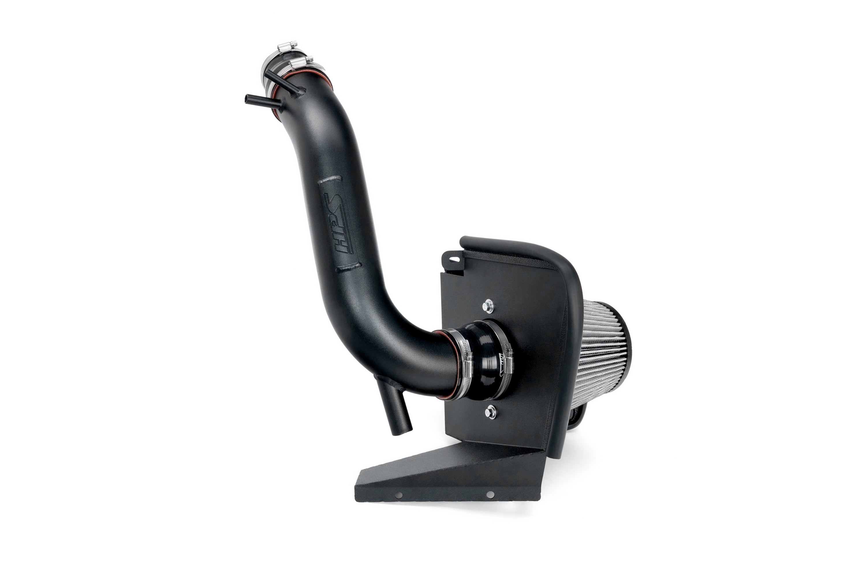 HPS Performance Air Intake Kit With Heat Shield 827-713WB Black - 827-713WB
