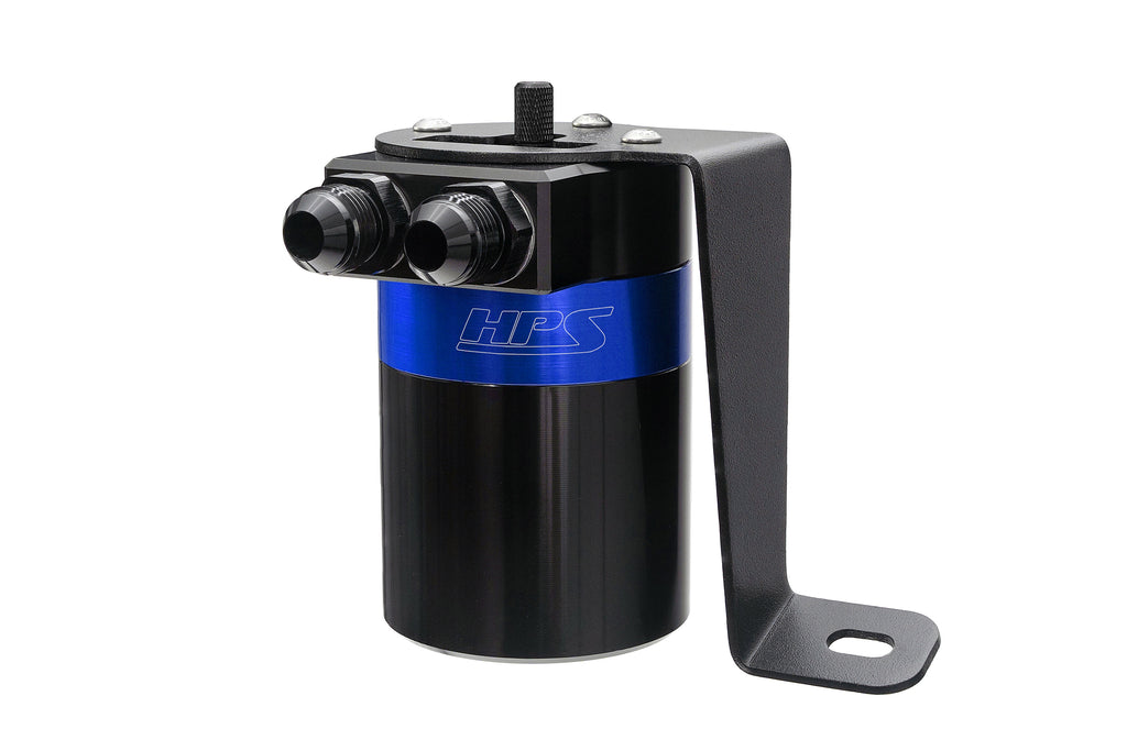HPS Performance Oil Catch Can Kit 860-008BL, Blue - 860-008BL