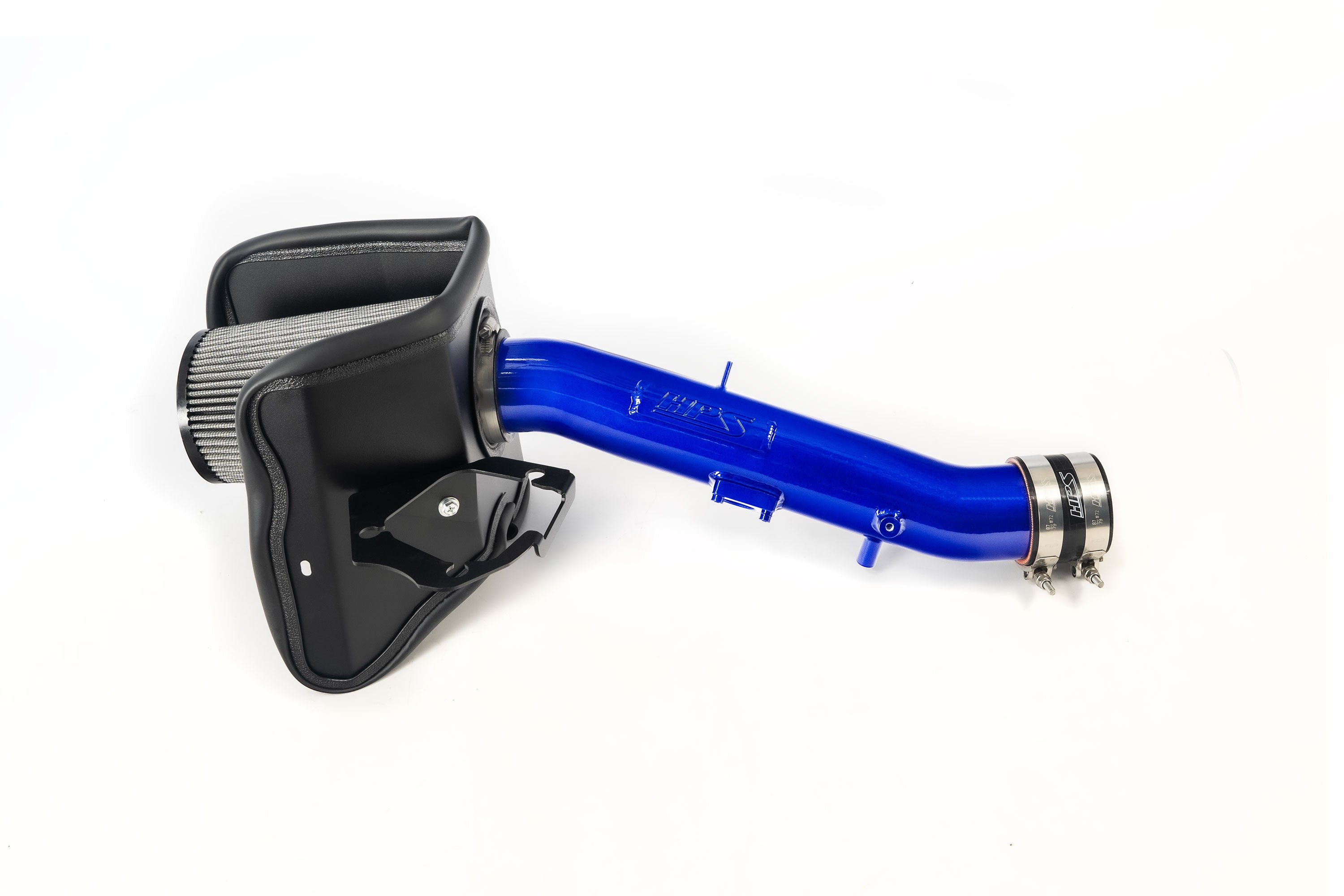 HPS Performance Air Intake Kit With Heat Shield 827-718BL Blue - 827-718BL