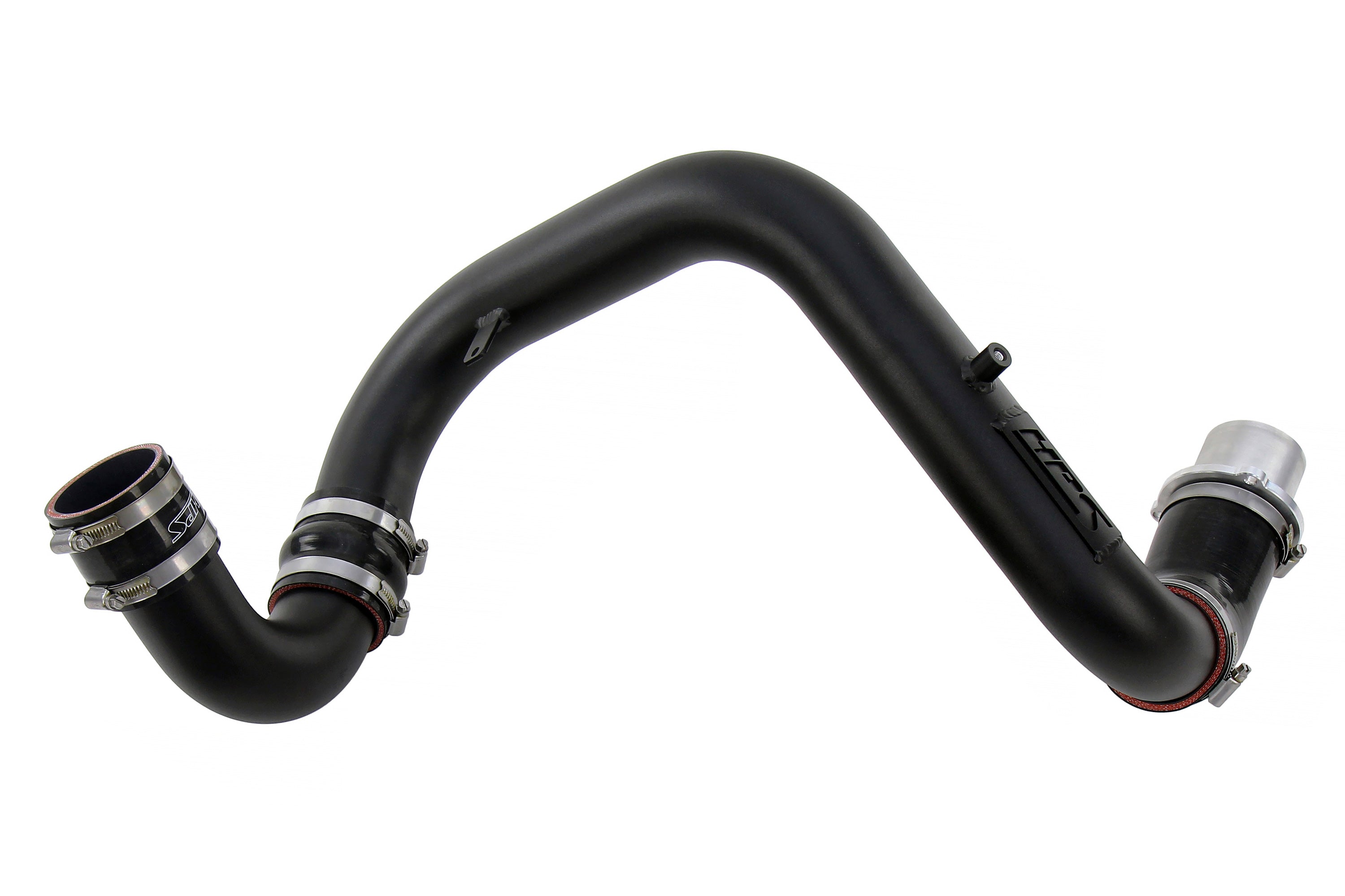 HPS Performance Hot Side Charge Pipe Kit 17-128WB Black - 17-128WB