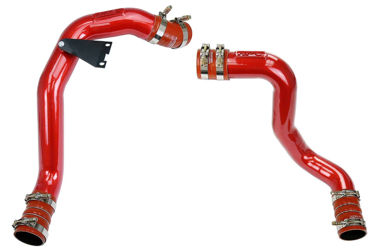 HPS Performance Hot and Cold Side Charge Pipe Kit 17-105R Red - 17-105R