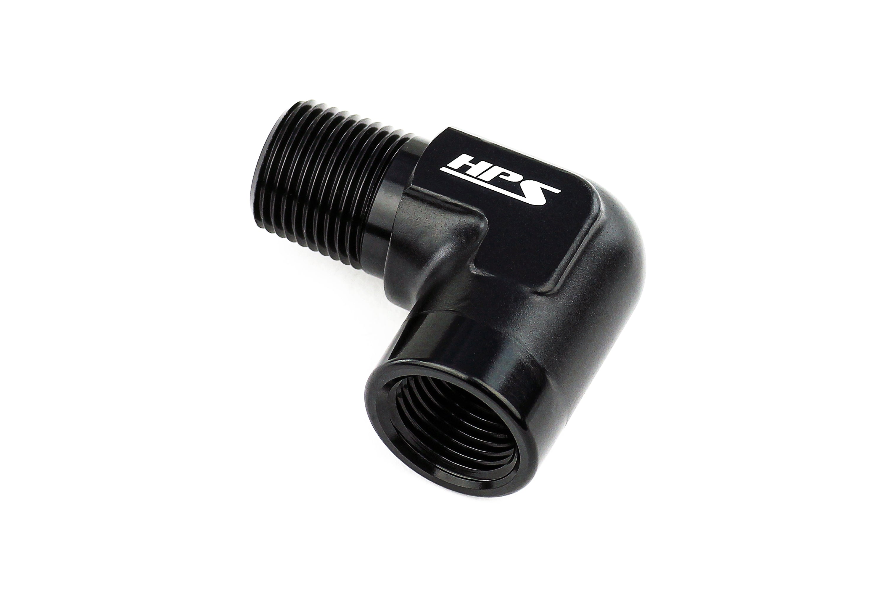 HPS Performance 90 Degree Male to Female 1/4 NPT Adapter AN914-02
