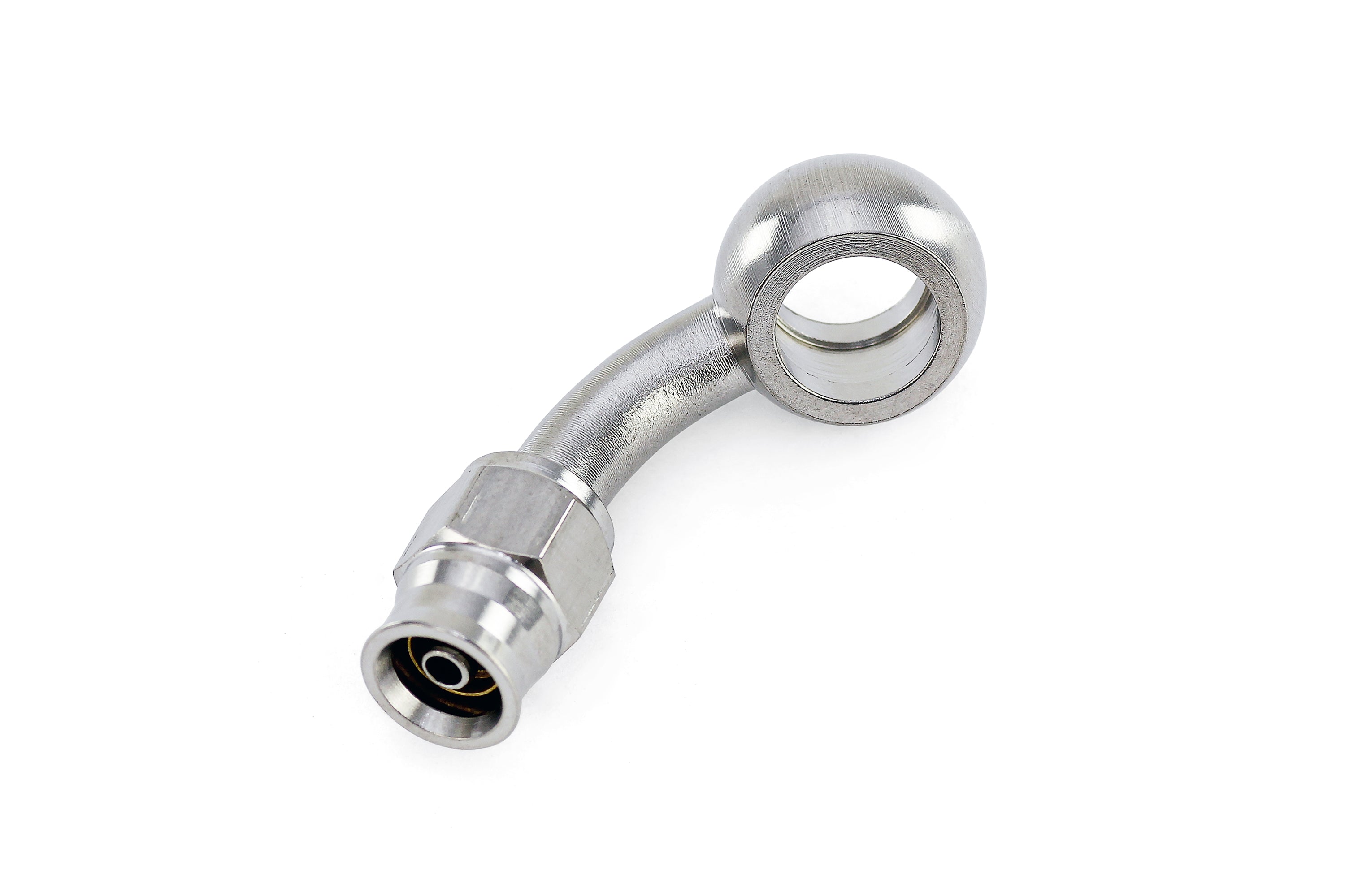 HPS Performance 350 Series AN -3 Push-On 60 Degree Banjo Hose End 350-6003SSB