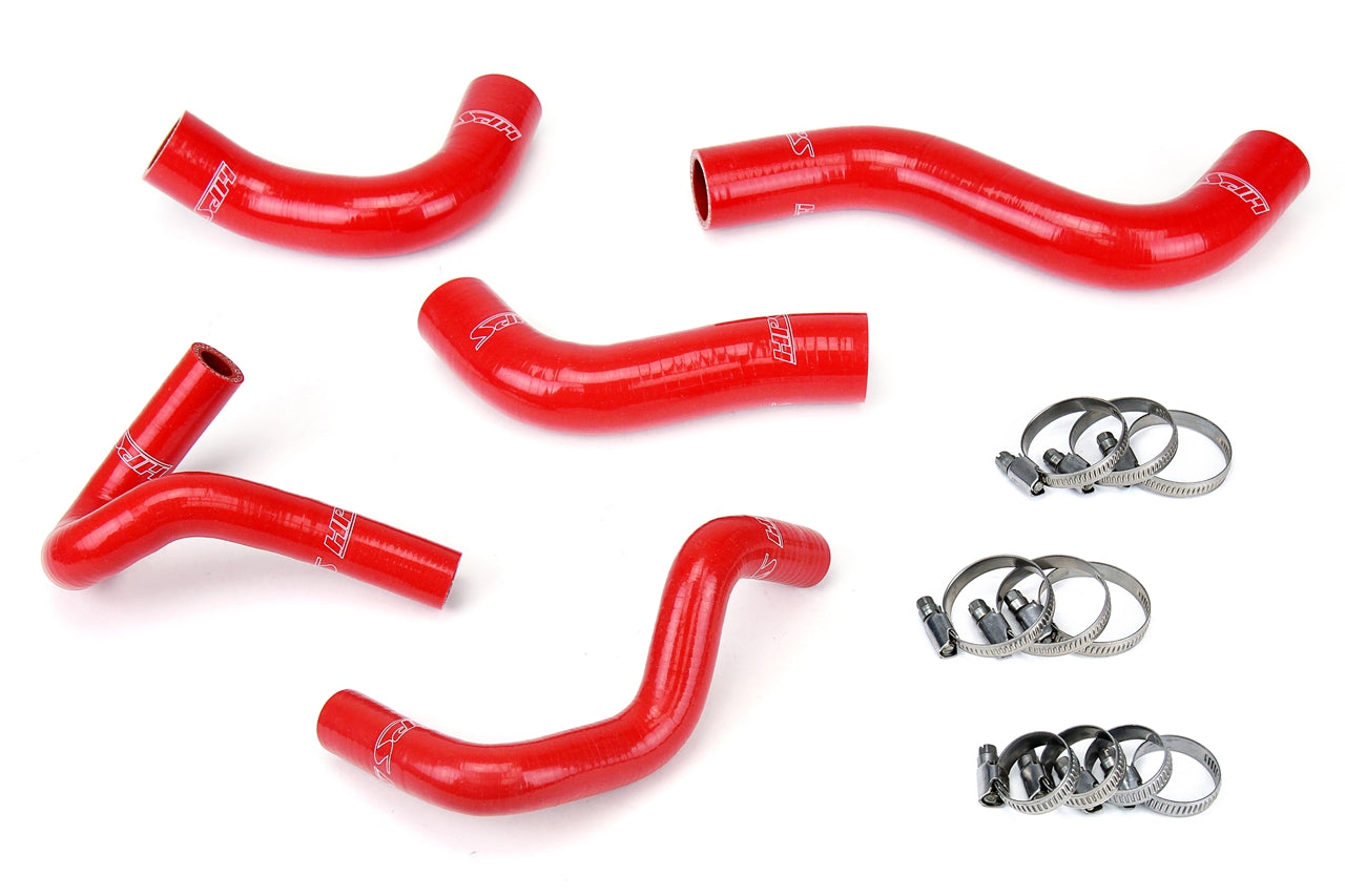 HPS Performance Hps Silicone Radiator And Heater Coolant Hose Kit 57 1411 Red Red - 57-1411-RED