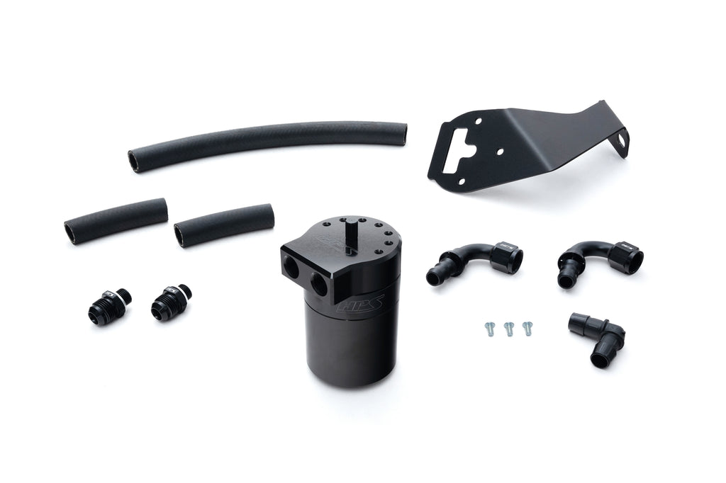 HPS Performance Oil Catch Can Kit 860-026WB Black - 860-026WB