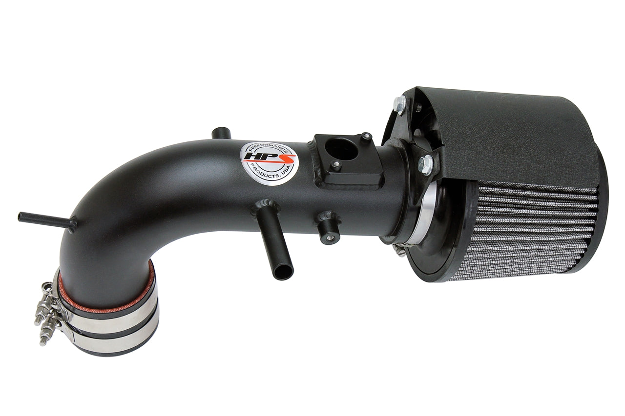 HPS Performance Air Intake Kit With Heat Shield 827-612WB Black - 827-612WB