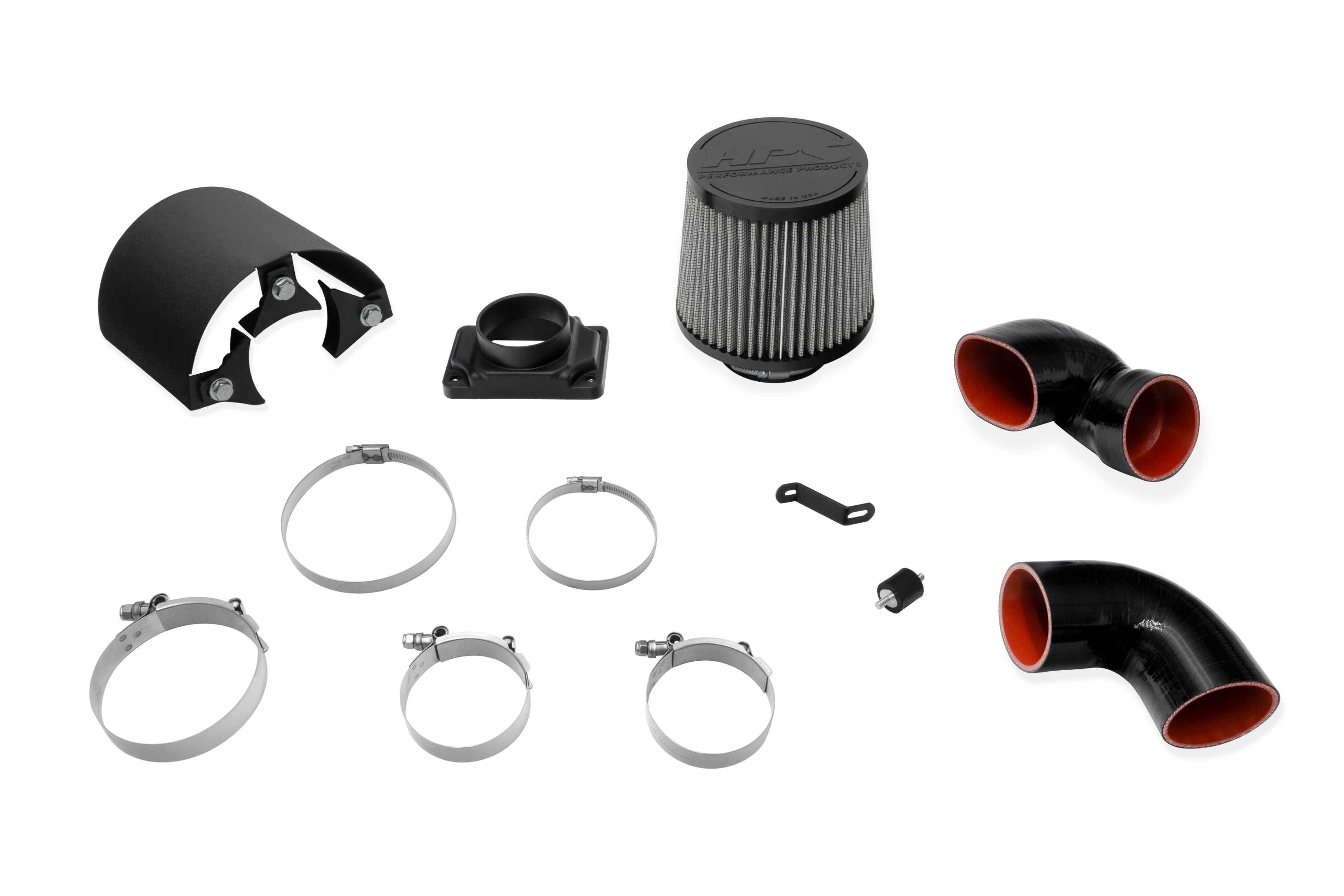 HPS Performance Air Intake Kit With Heat Shield 827-151BL Blue - 827-151BL