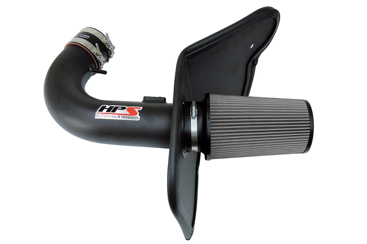 HPS Performance Air Intake Kit With Heat Shield 827-607WB Black - 827-607WB