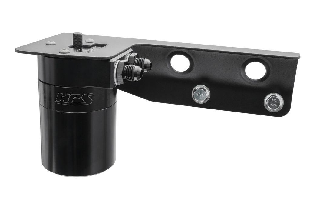 HPS Performance Oil Catch Can Kit 860-021WB, Black - 860-021WB