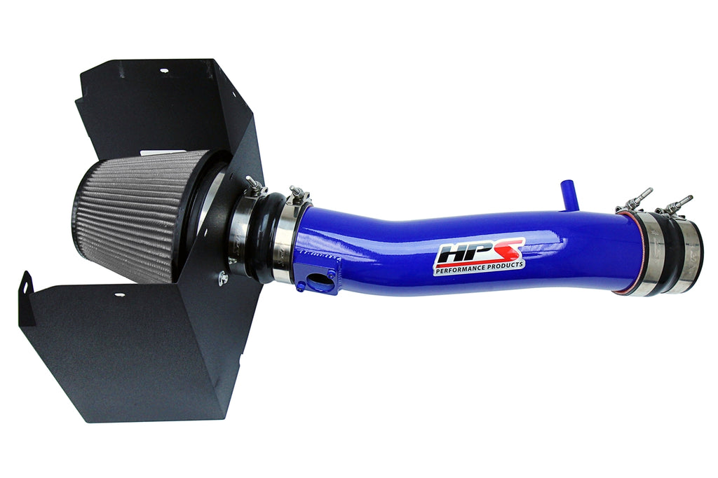 HPS Performance Air Intake Kit With Heat Shield 827-595BL Blue - 827-595BL