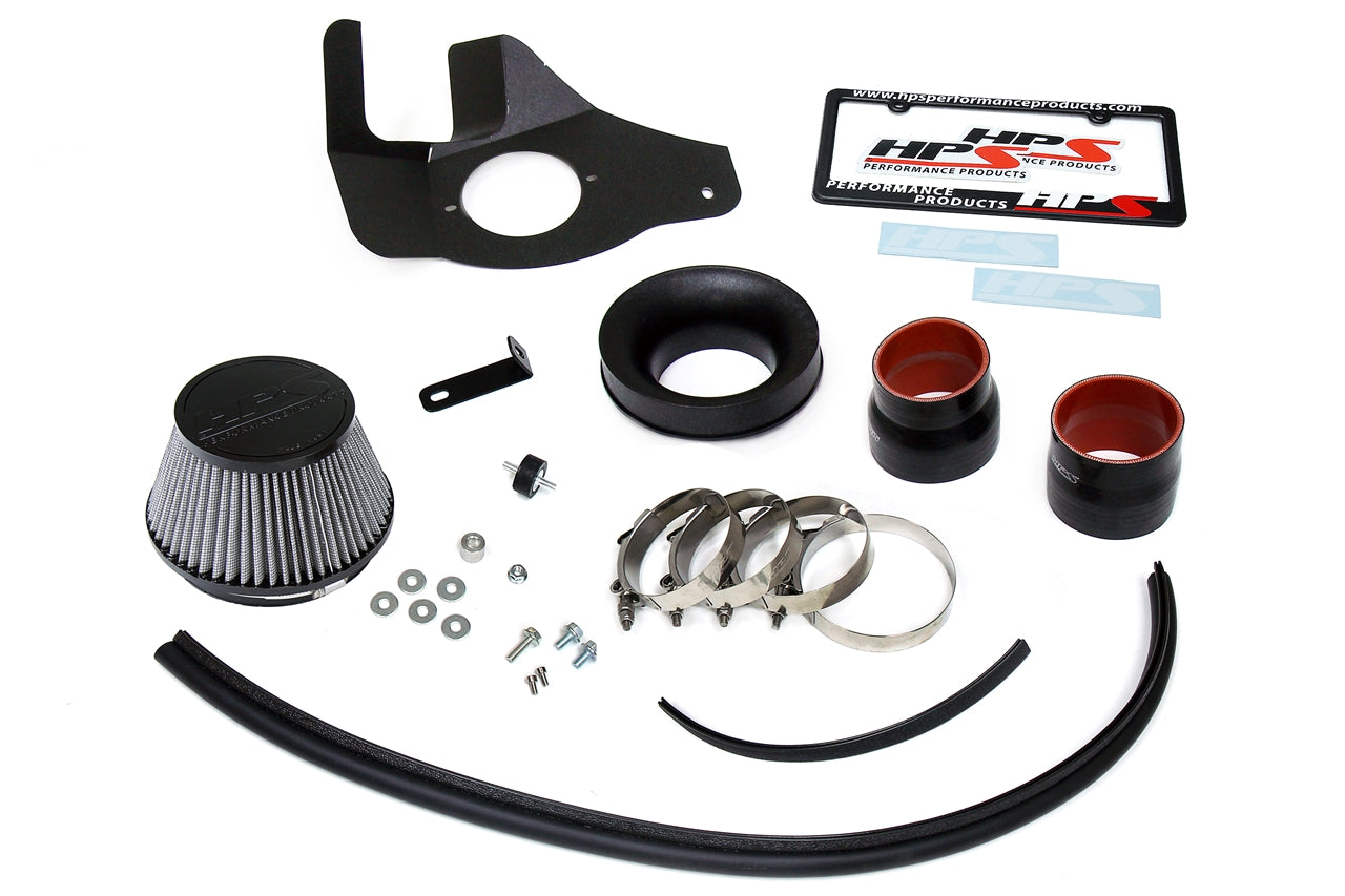 HPS Performance Air Intake Kit With Heat Shield 827-682R Red - 827-682R
