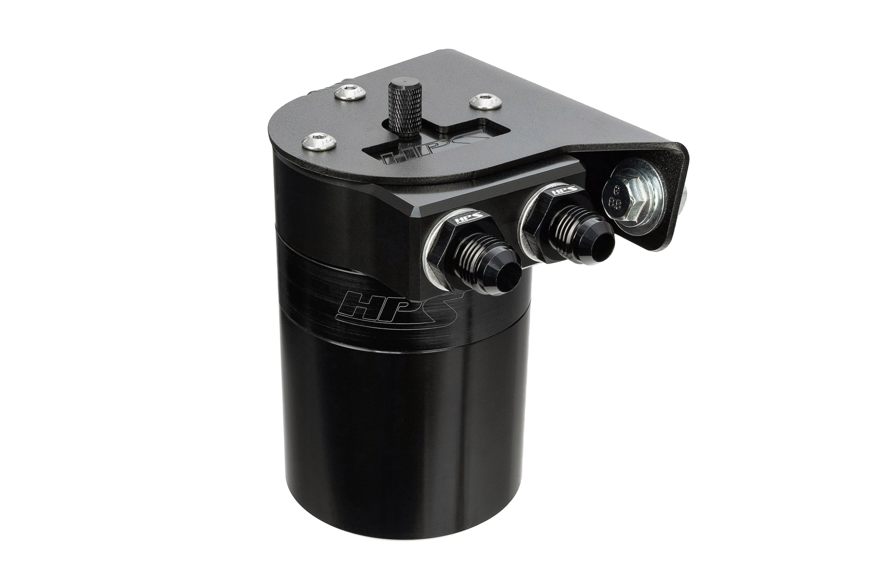HPS Performance Oil Catch Can Kit 860-019WB, Black - 860-019WB
