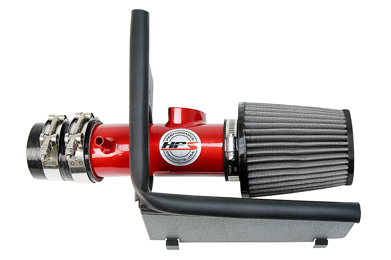 HPS Performance Air Intake Kit With Heat Shield 827-613R Red - 827-613R