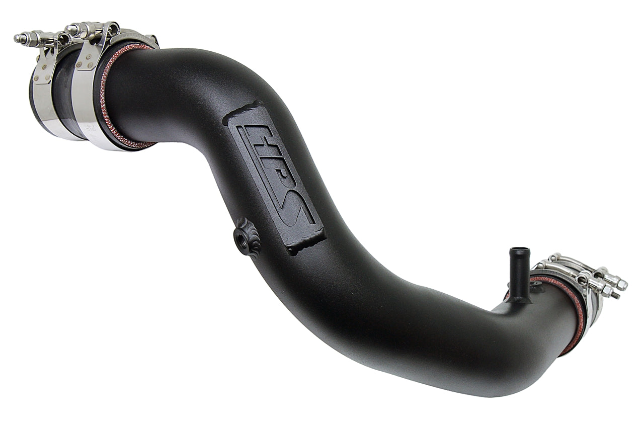 HPS Performance Hot Side Charge Pipe Kit 17-122WB Black - 17-122WB