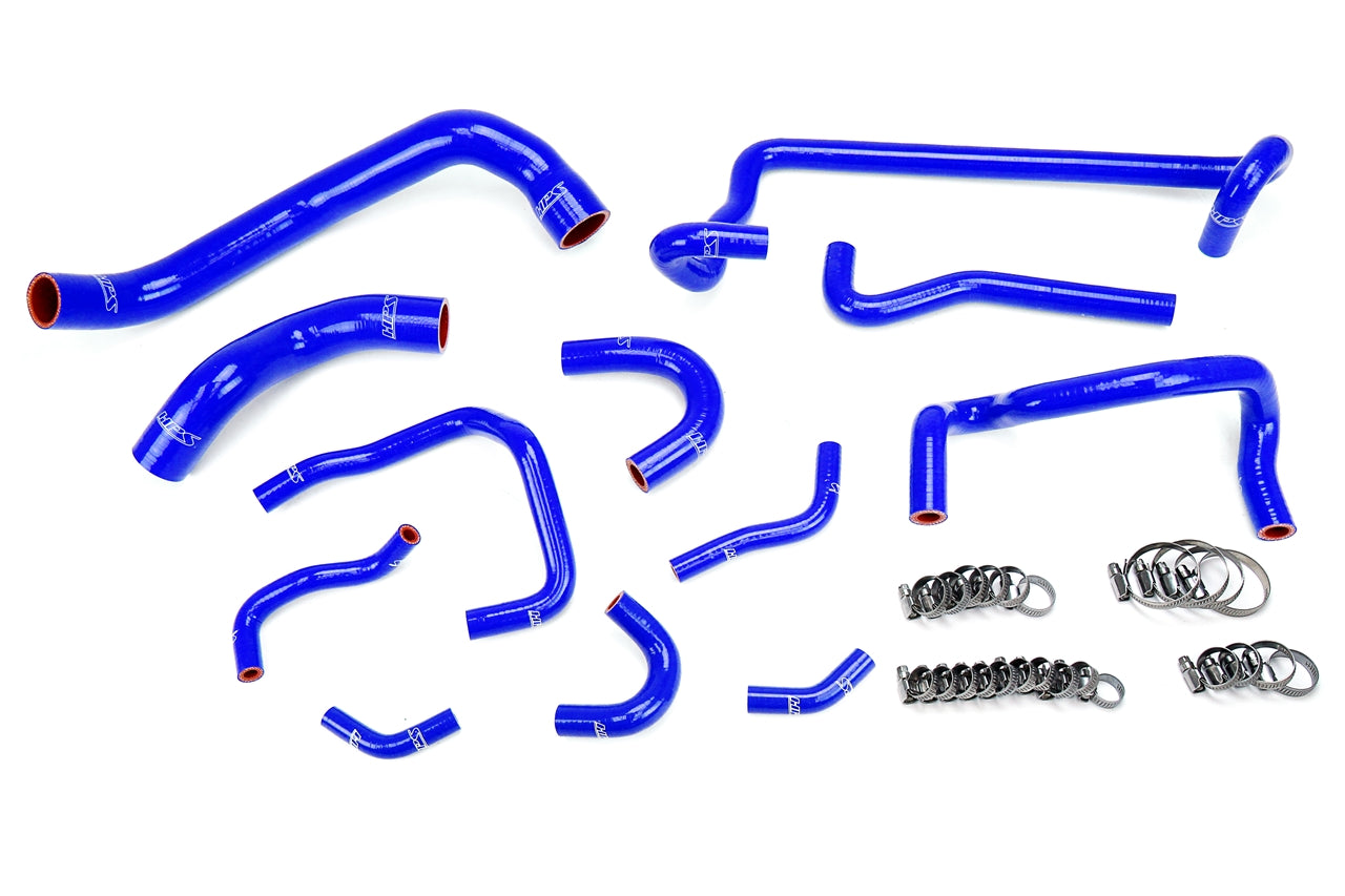 HPS Performance Hps Silicone Radiator And Heater Coolant Hose Kit 57 1782 Blue Blue - 57-1782-BLUE