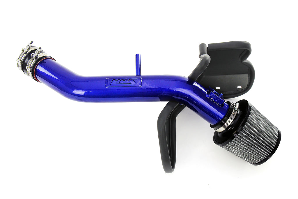 HPS Performance Air Intake Kit With Heat Shield 827-720BL Blue - 827-720BL
