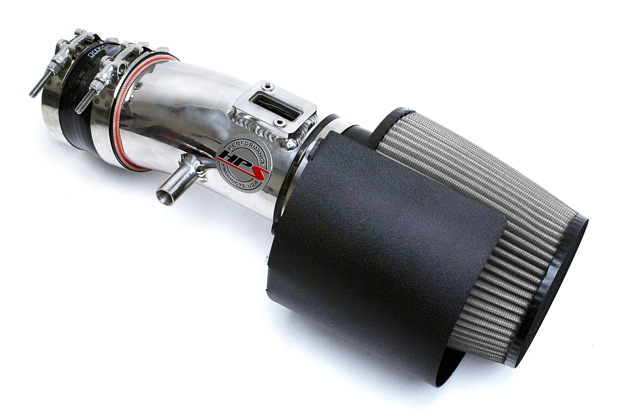 HPS Performance Air Intake Kit With Heat Shield 827-533P Polished - 827-533P