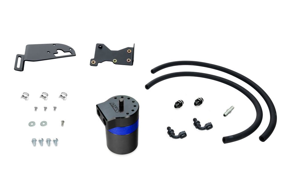 HPS Performance Oil Catch Can Kit 860-025BL Blue - 860-025BL