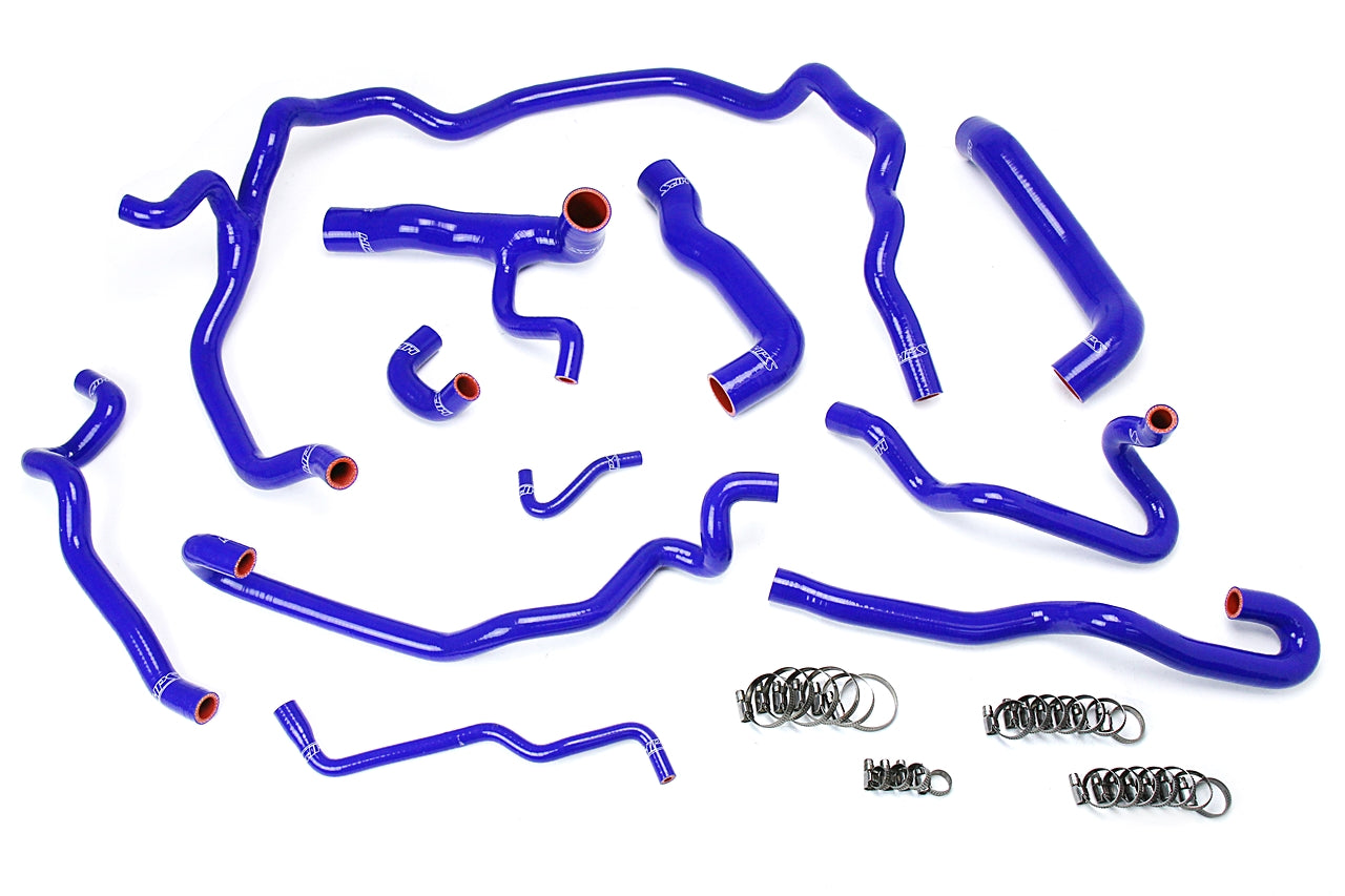 HPS Performance Hps Silicone Radiator And Heater Coolant Hose Kit 57 1552 Blue Blue - 57-1552-BLUE
