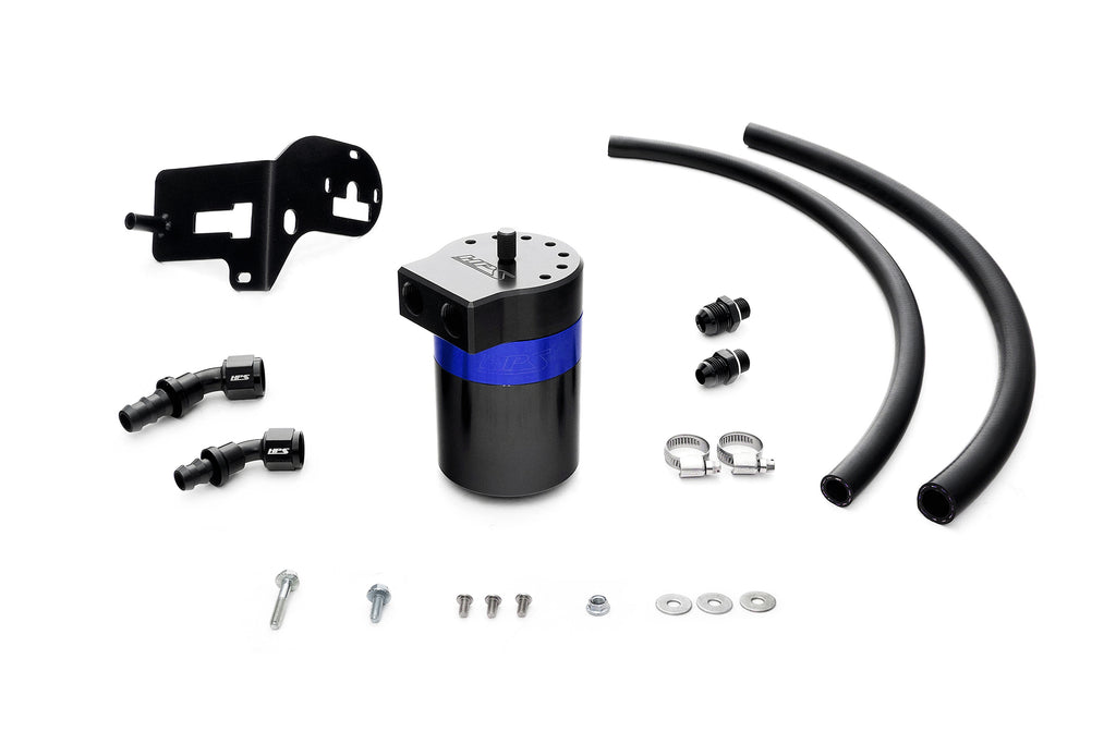 HPS Performance Oil Catch Can Kit 860-007BL, Blue - 860-007BL