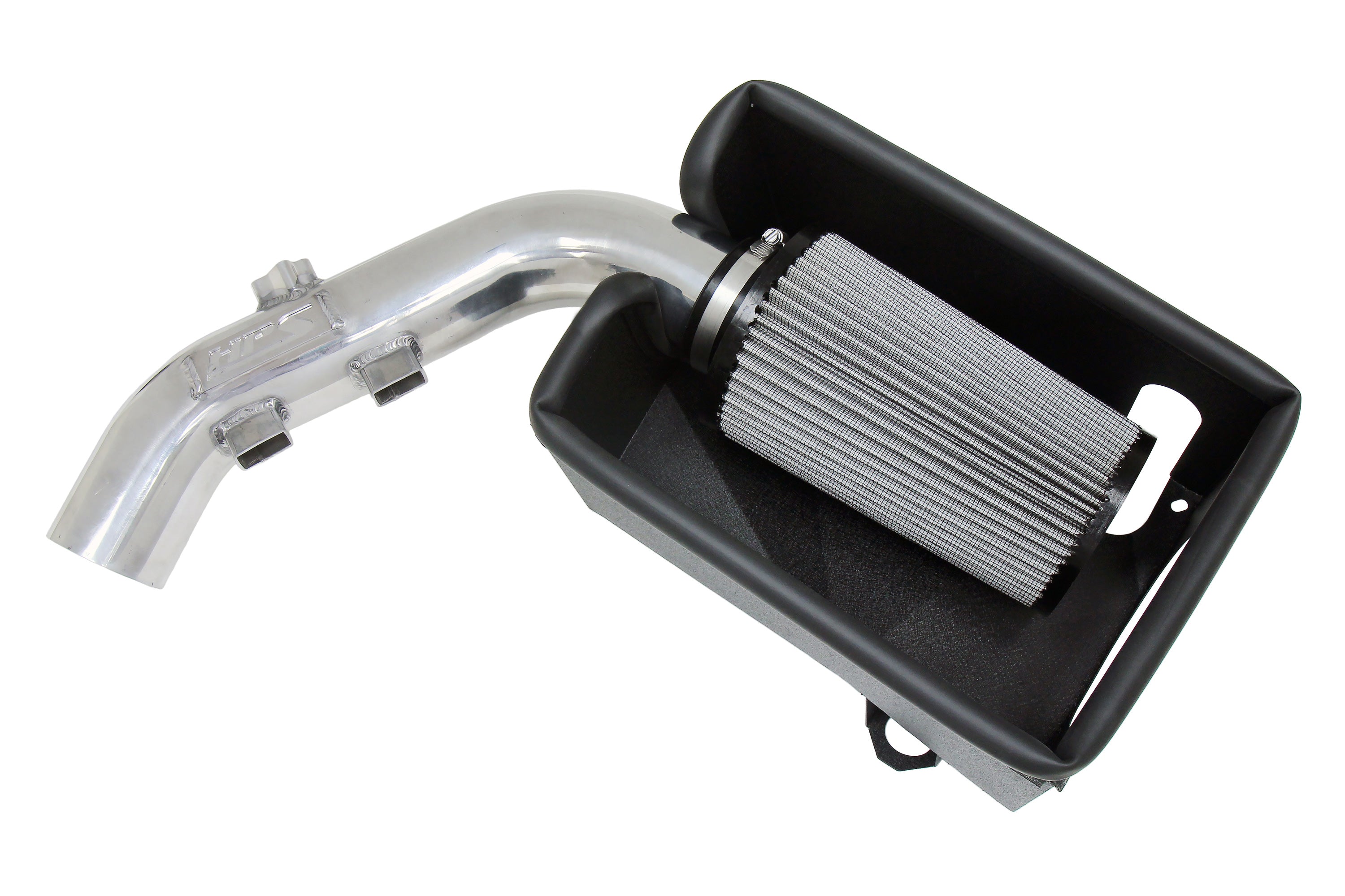 HPS Performance Air Intake Kit With Heat Shield 827-698P Polished - 827-698P