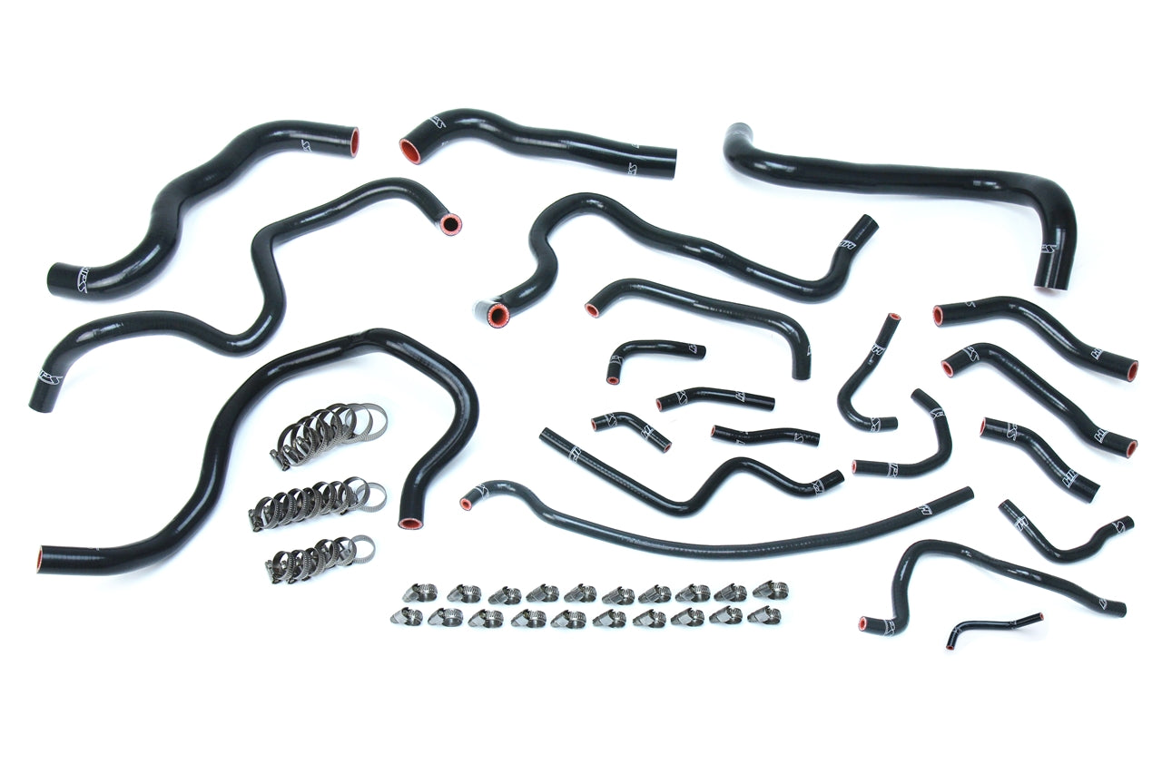 HPS Performance Hps Silicone Radiator And Heater Coolant Hose Kit 57 1608 Blk Black - 57-1608-BLK