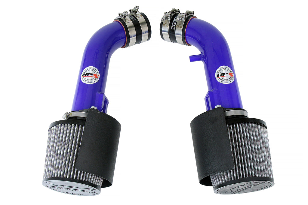 HPS Performance Air Intake Kit With Heat Shield 827-706BL Blue - 827-706BL