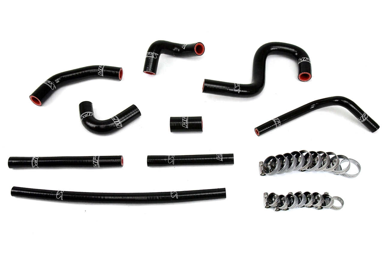 HPS Performance Hps Silicone Heater Coolant Hose Kit 57 1798 Blk Black - 57-1798-BLK