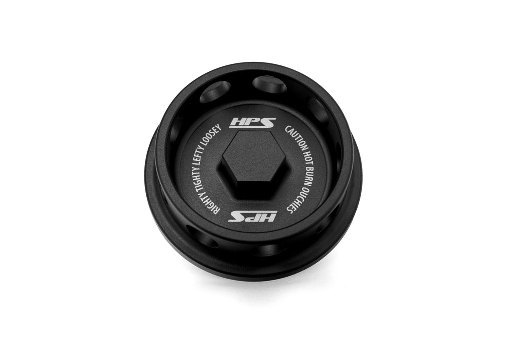 HPS Performance Anodized Billet Aluminum Engine Oil Cap 5269-105WB Black - 5269-105WB