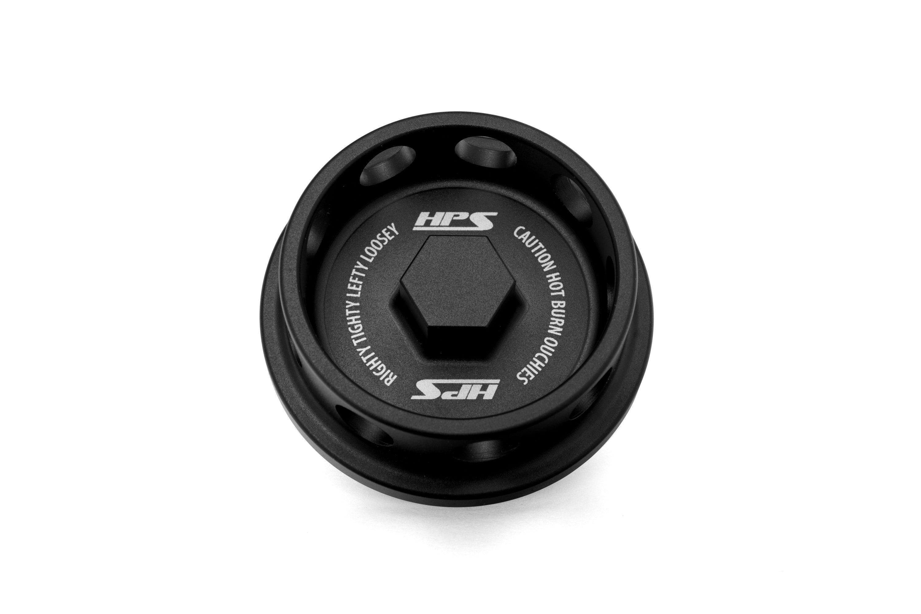 HPS Performance Anodized Billet Aluminum Engine Oil Cap 5269-106WB Black - 5269-106WB