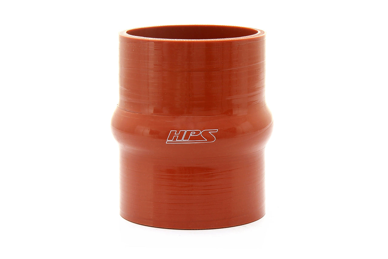 HPS Performance Hps Ultra High Temperature Resistant Silicone Hump Coupler 2 1/2" Id, 6" Length Shc 250 L6 Hot Orange - SHC-250-L6-HOT