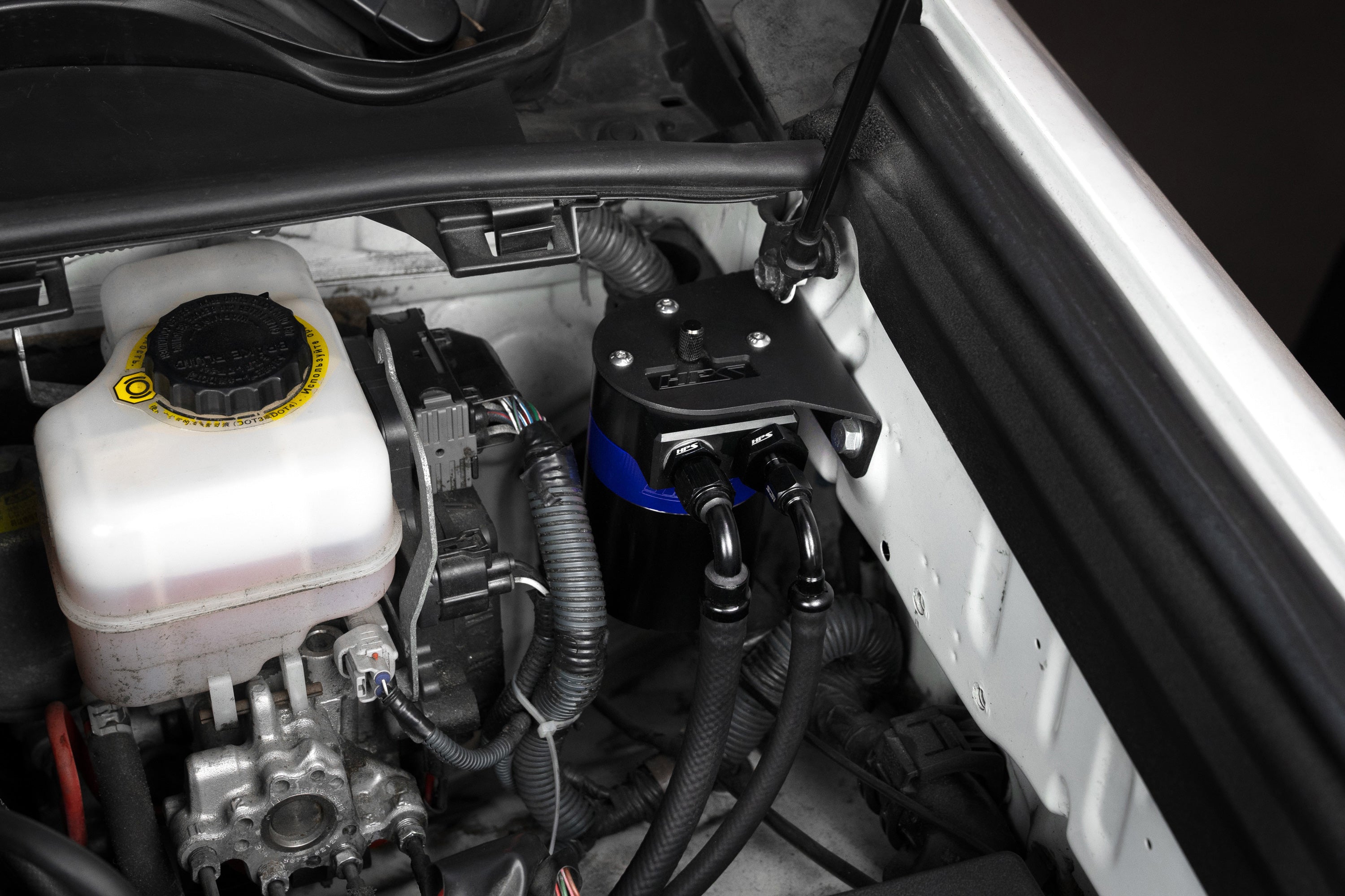 HPS Performance Oil Catch Can Kit 860-010BL, Blue - 860-010BL