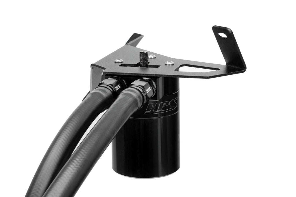 HPS Performance Oil Catch Can Kit 860-029WB Black - 860-029WB