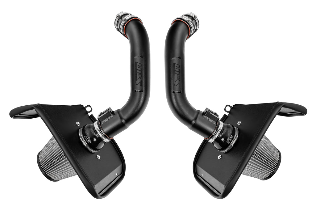 HPS Performance Air Intake Kit With Heat Shield 827-726WB Black - 827-726WB