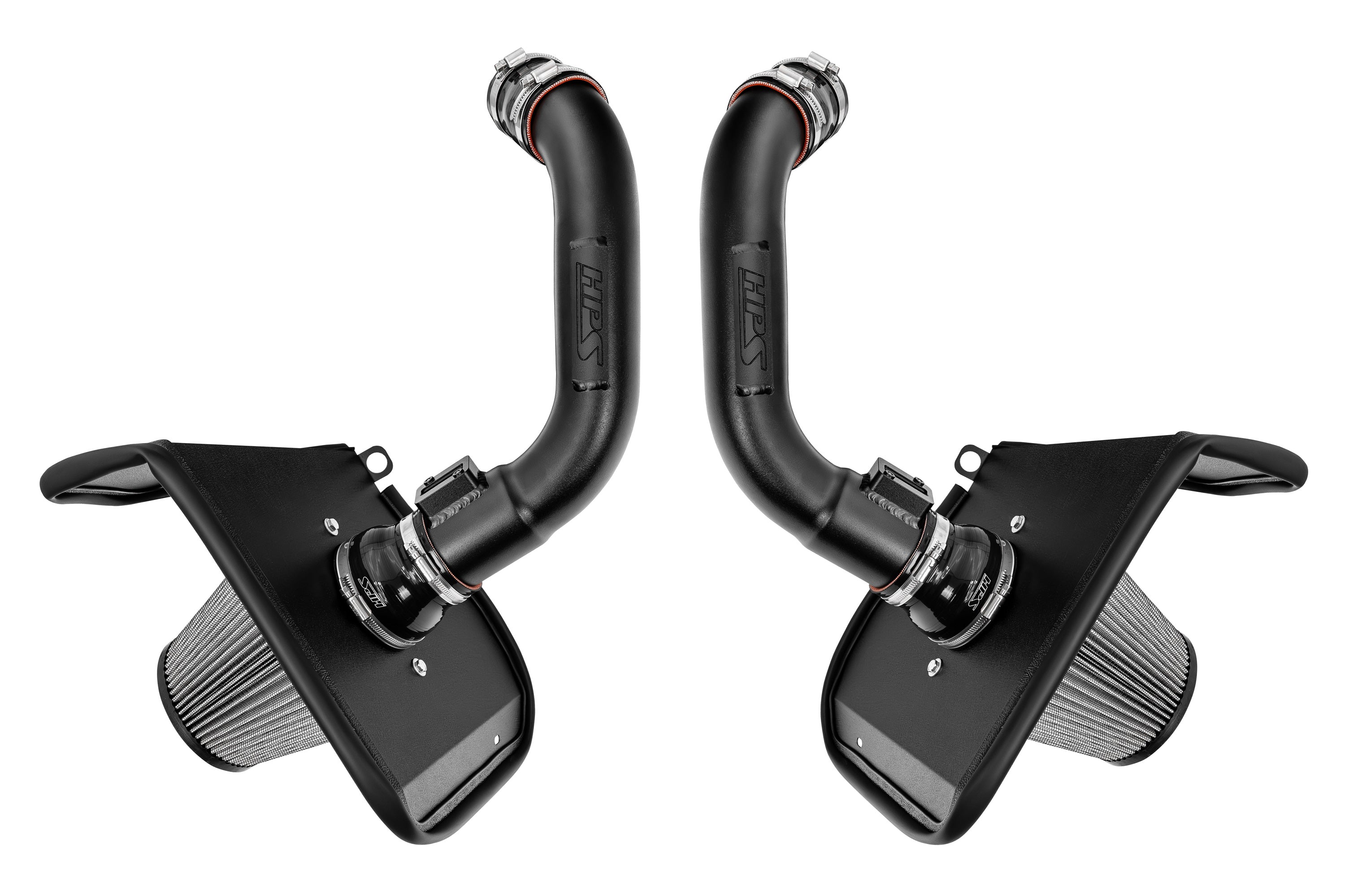 HPS Performance Air Intake Kit With Heat Shield 827-726WB Black - 827-726WB