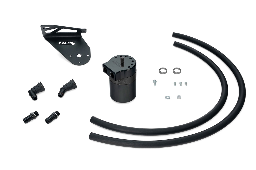 HPS Performance Oil Catch Can Kit 860-028WB Black - 860-028WB