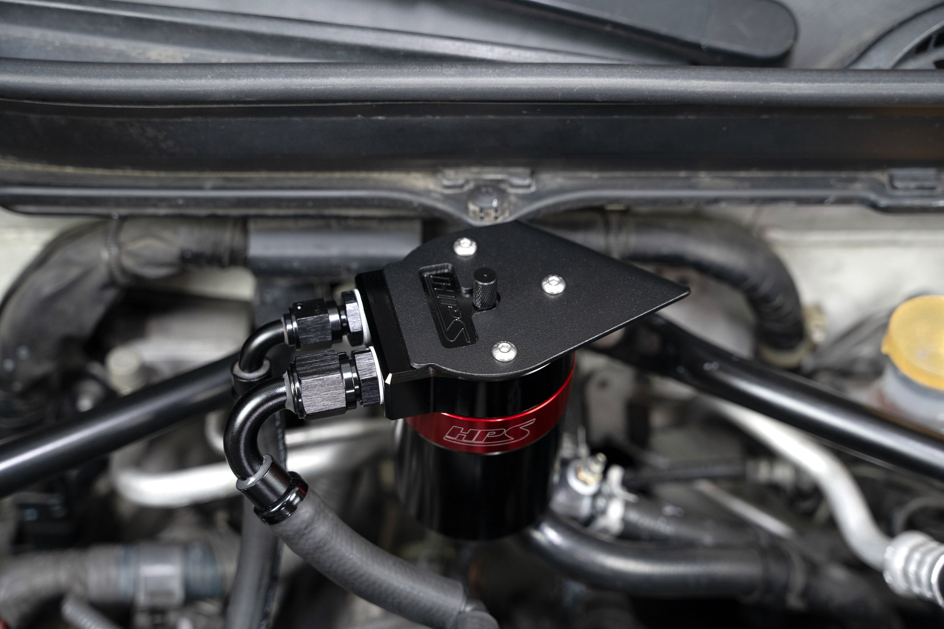 HPS Performance Oil Catch Can Kit 860-030 Red - 860-030