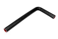 HPS Performance Hps Silicone Elbow Coupler 90 Degree, 1/2" Id, 8" & 18" Legs Htsec90 050 L8 X18 Blk Black - HTSEC90-050-L8X18-BLK