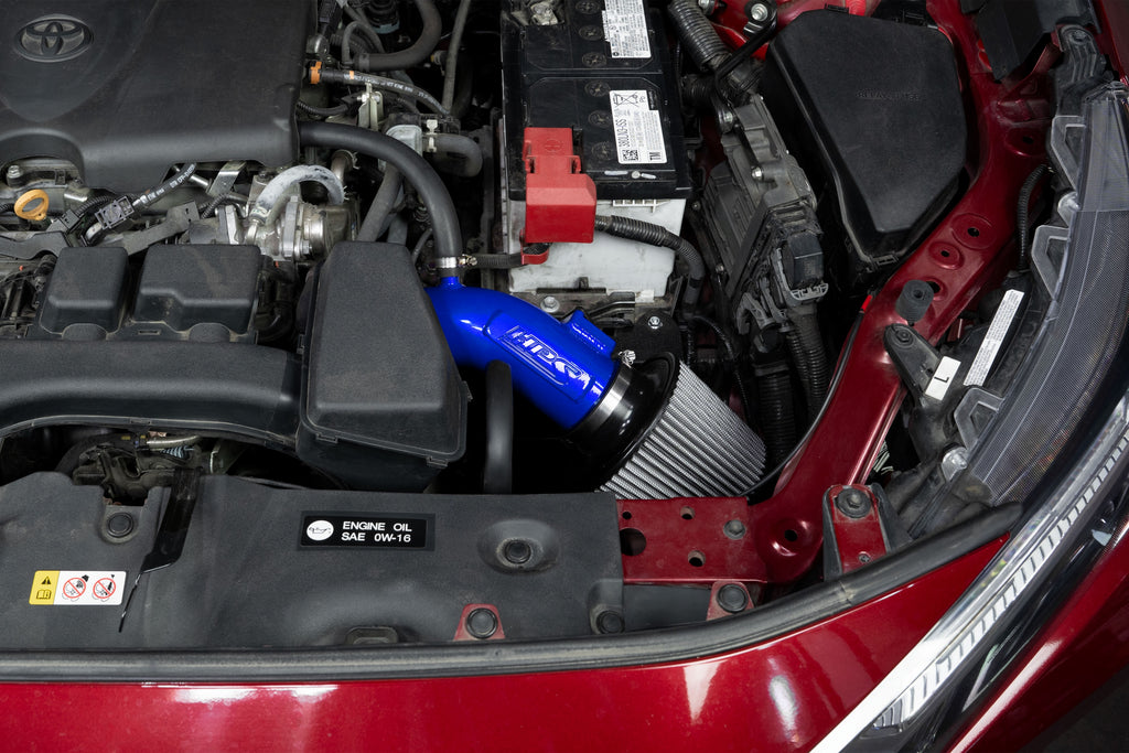 HPS Performance Air Intake Kit With Heat Shield 827-798BL Blue - 827-798BL