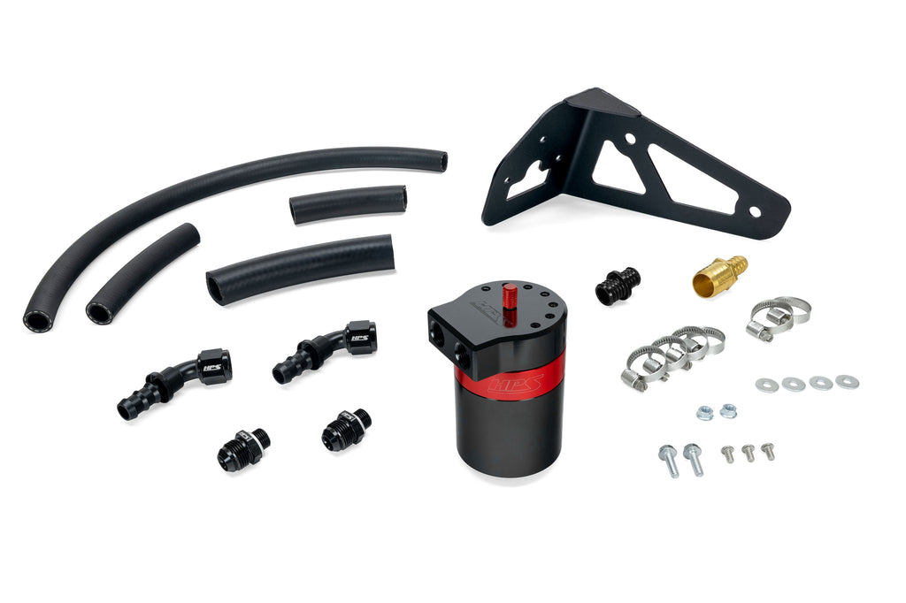 HPS Performance Oil Catch Can Kit 860-023 Red - 860-023
