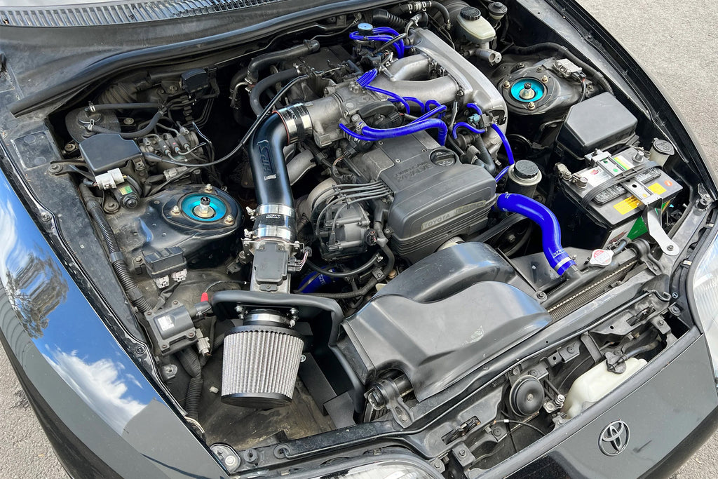 HPS Performance Air Intake Kit With Heat Shield 827-715WB Black - 827-715WB