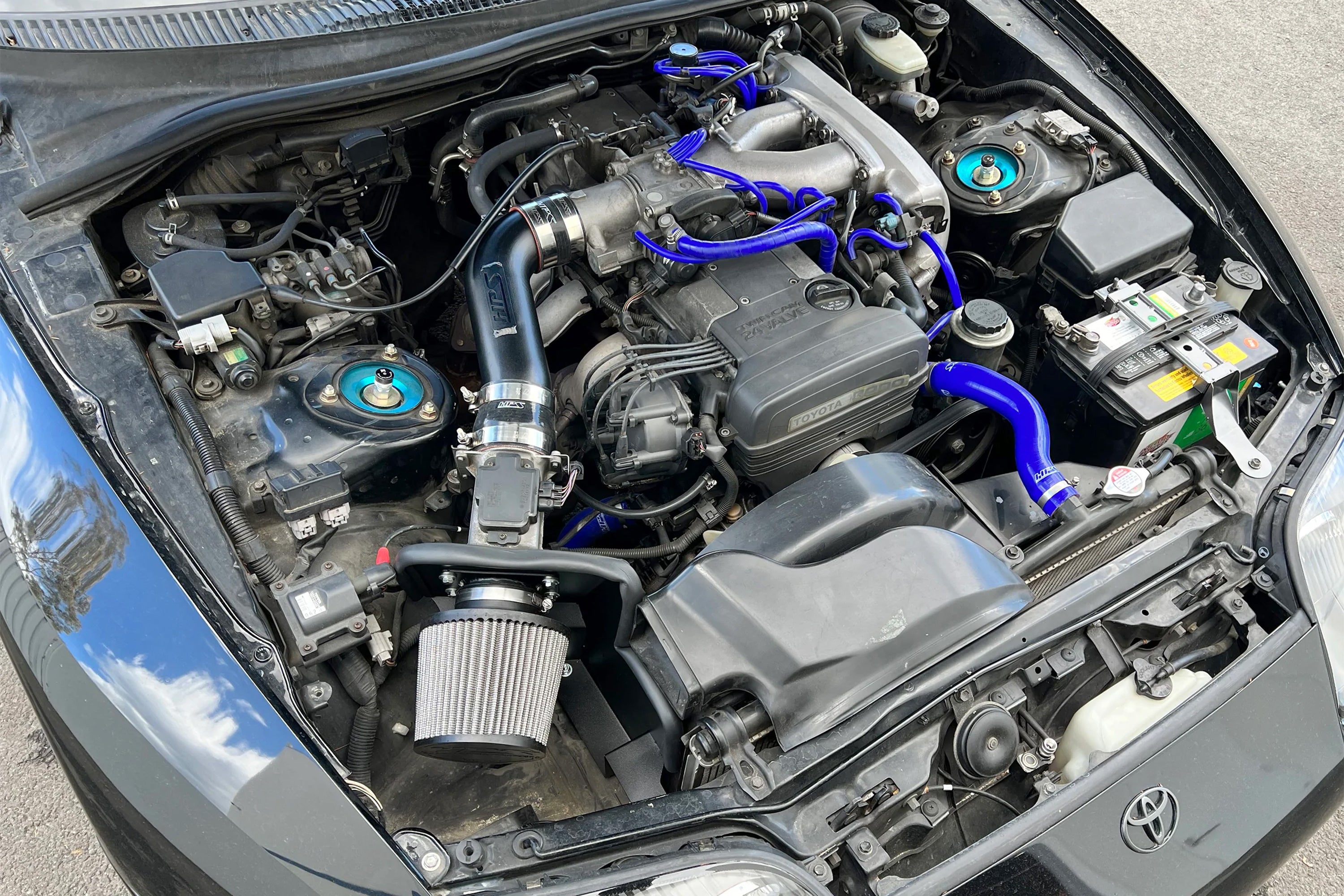 HPS Performance Air Intake Kit With Heat Shield 827-715P Polished - 827-715P