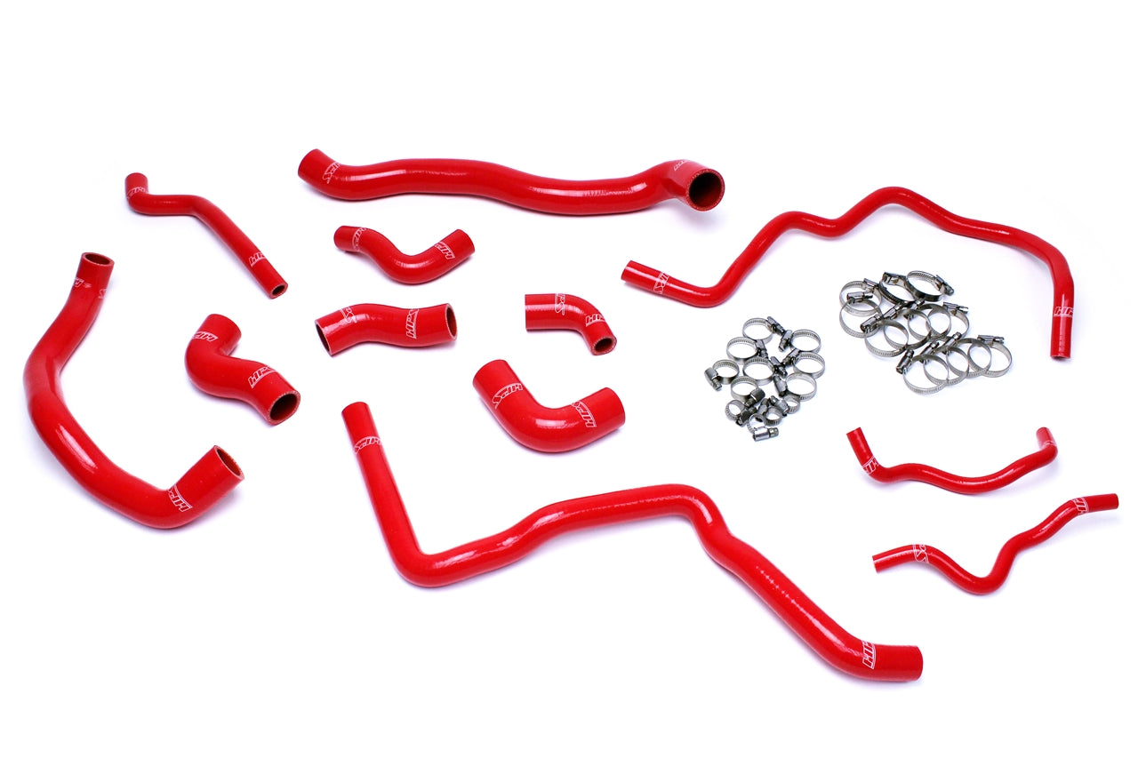 HPS Performance Hps Silicone Radiator And Ancillary Coolant Hose Kit 57 1476 Red Red - 57-1476-RED