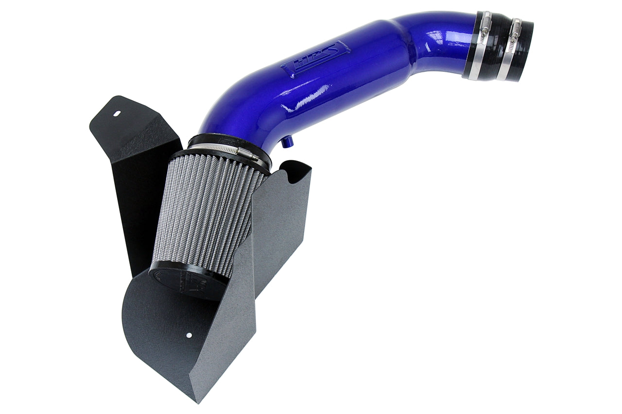 HPS Performance Air Intake Kit With Heat Shield 827-676BL Blue - 827-676BL