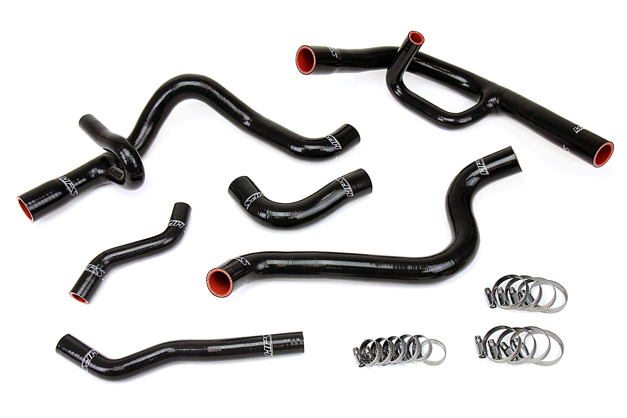HPS Performance Hps Silicone Radiator Coolant Hose Kit 57 1300 Blk Black - 57-1300-BLK