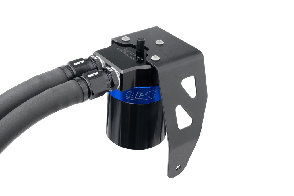 HPS Performance Oil Catch Can Kit 860-024BL Blue - 860-024BL