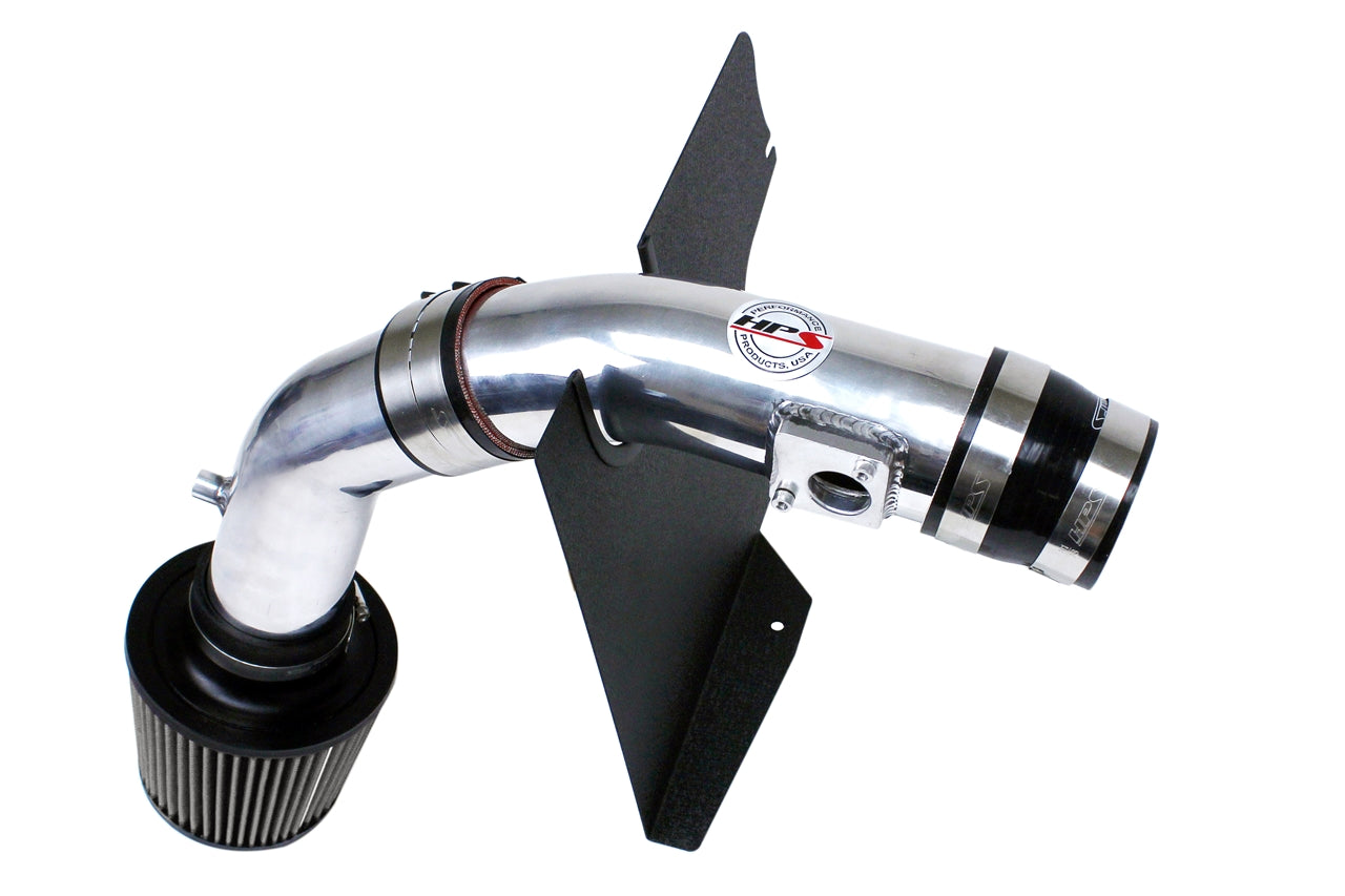 HPS Performance Cold Air Intake Kit With Heat Shield 837-566P Polished - 837-566P