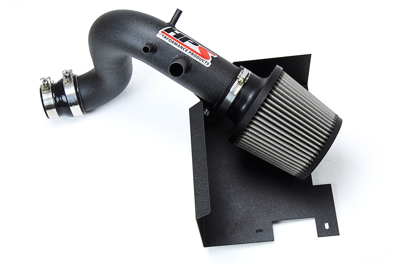 HPS Performance Air Intake Kit With Heat Shield 827-587WB Black - 827-587WB