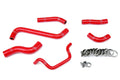 HPS Performance Hps Silicone Radiator Coolant Hose Kit 57 1242 Red Red - 57-1242-RED