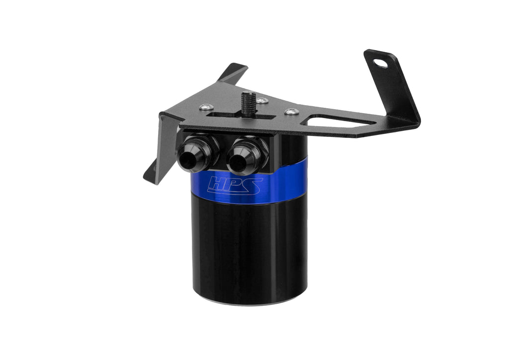 HPS Performance Oil Catch Can Kit 860-029BL Blue - 860-029BL